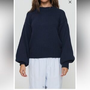 Princess Polly Harmony Balloon Sleeve knit Sweater. S/M